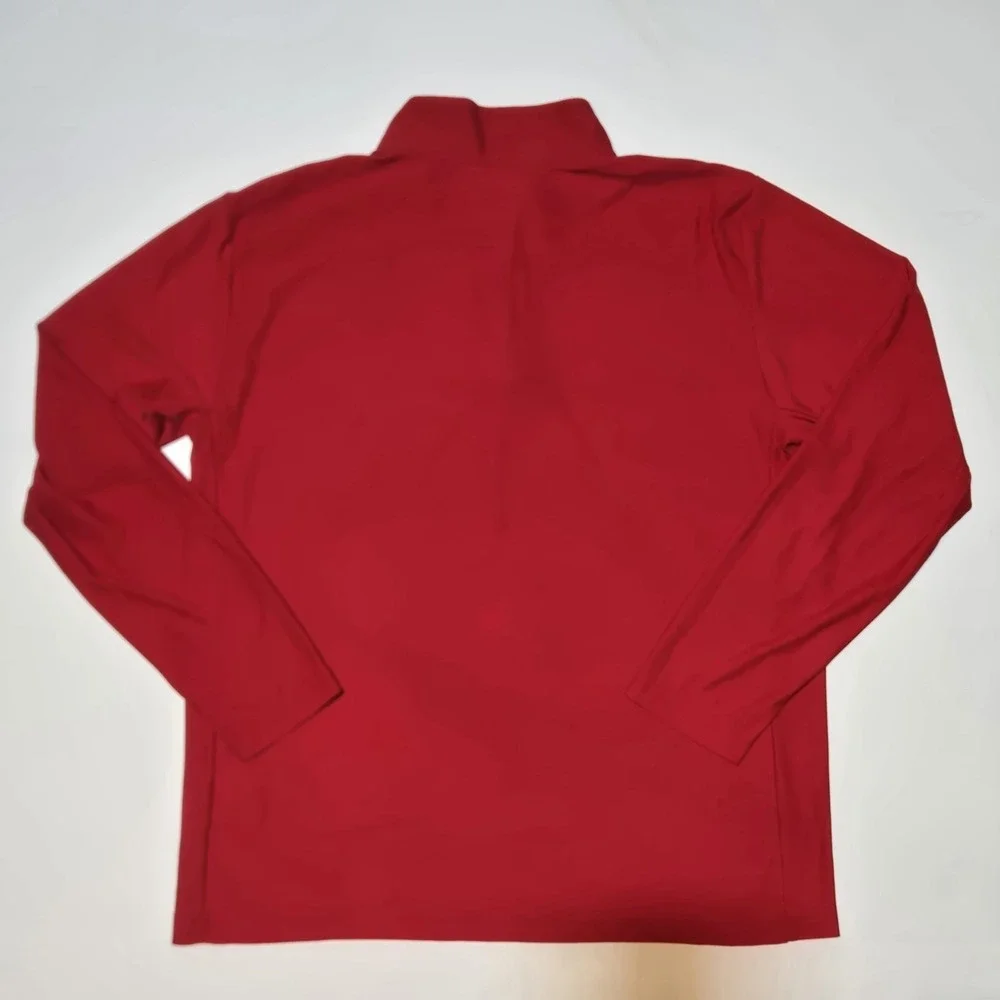 Nike Dri-FIT 1/4 Zip Pullover Mens Large Red Long Sleeve Athletic Running Top